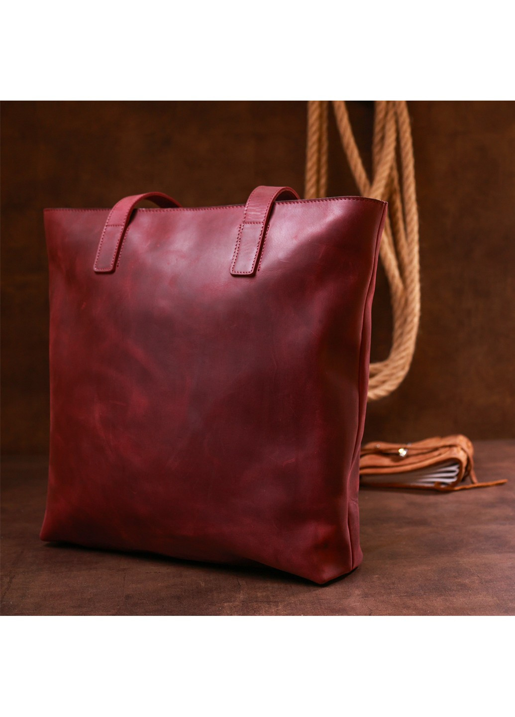 Кожаная сумка-шоппер 36х33х8,5 см Shvigel (253660245)