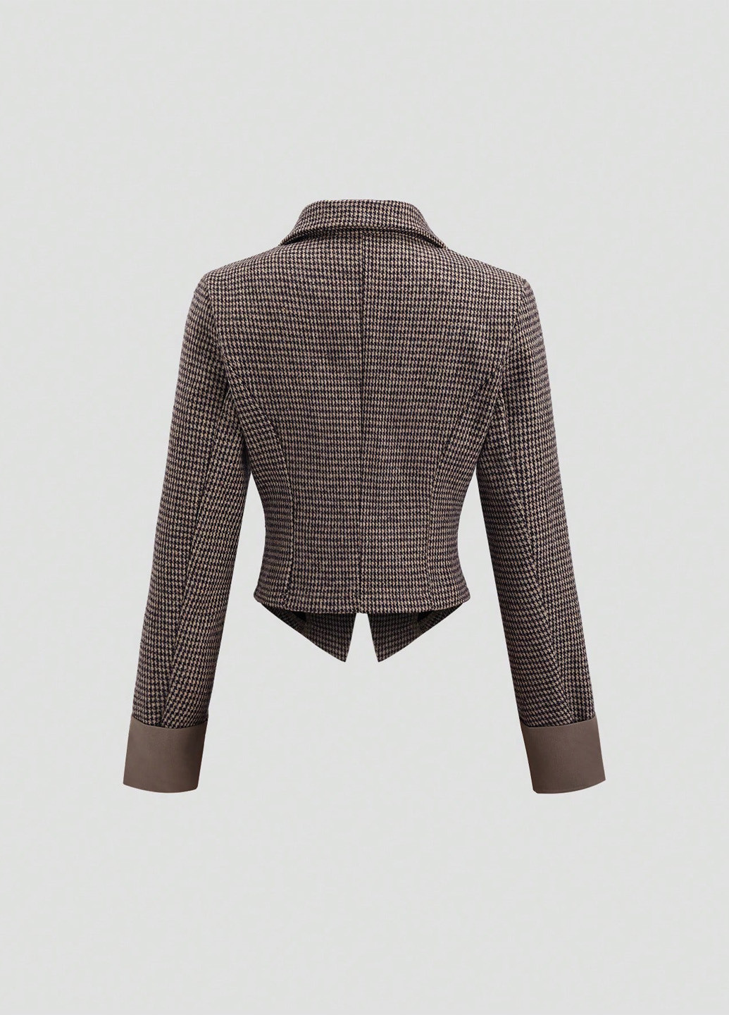 Цветной женский жакет SHEIN с узором пье-де-пуль «гусиная лапка» - демисезонный