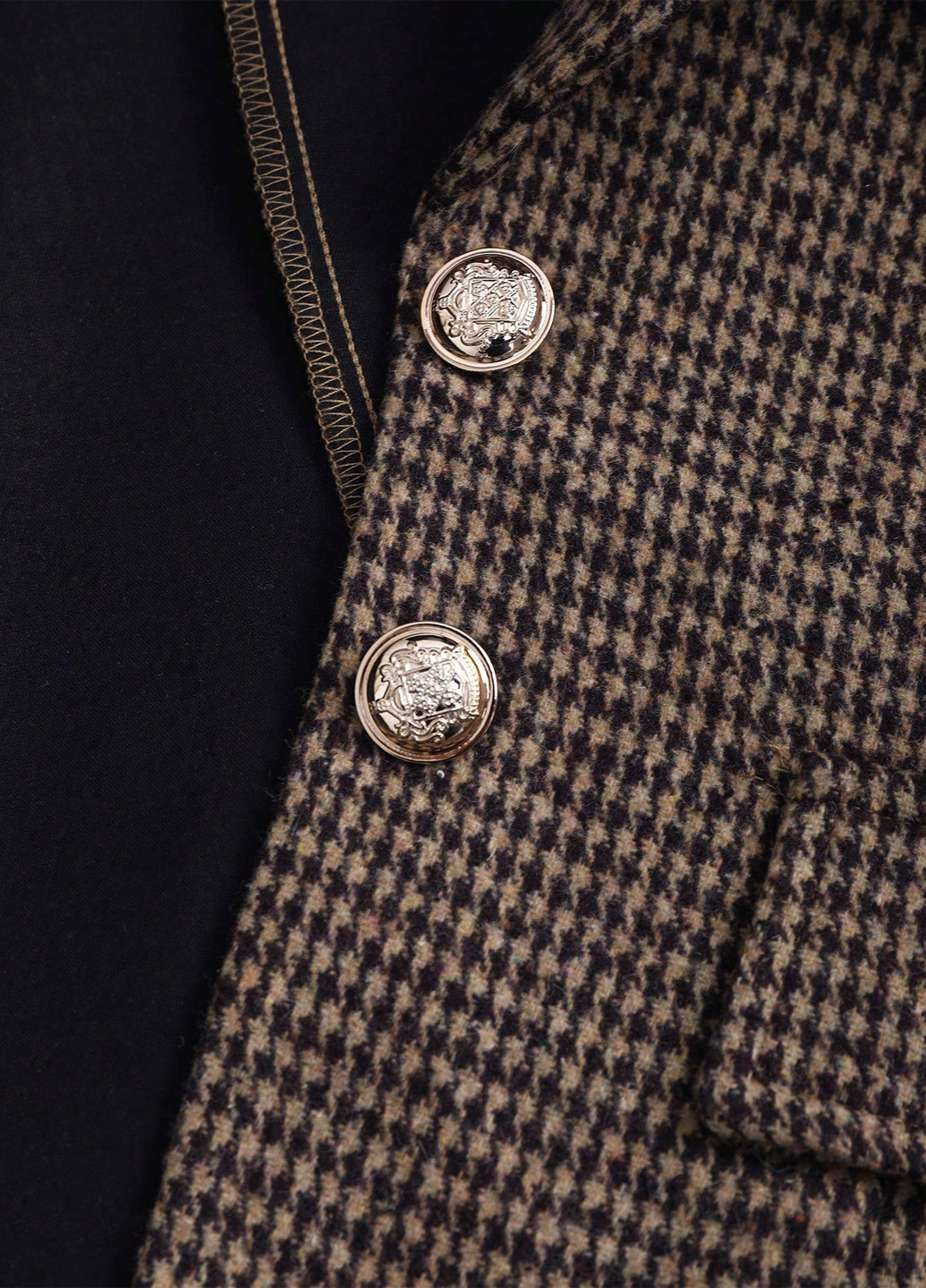 Цветной женский жакет SHEIN с узором пье-де-пуль «гусиная лапка» - демисезонный