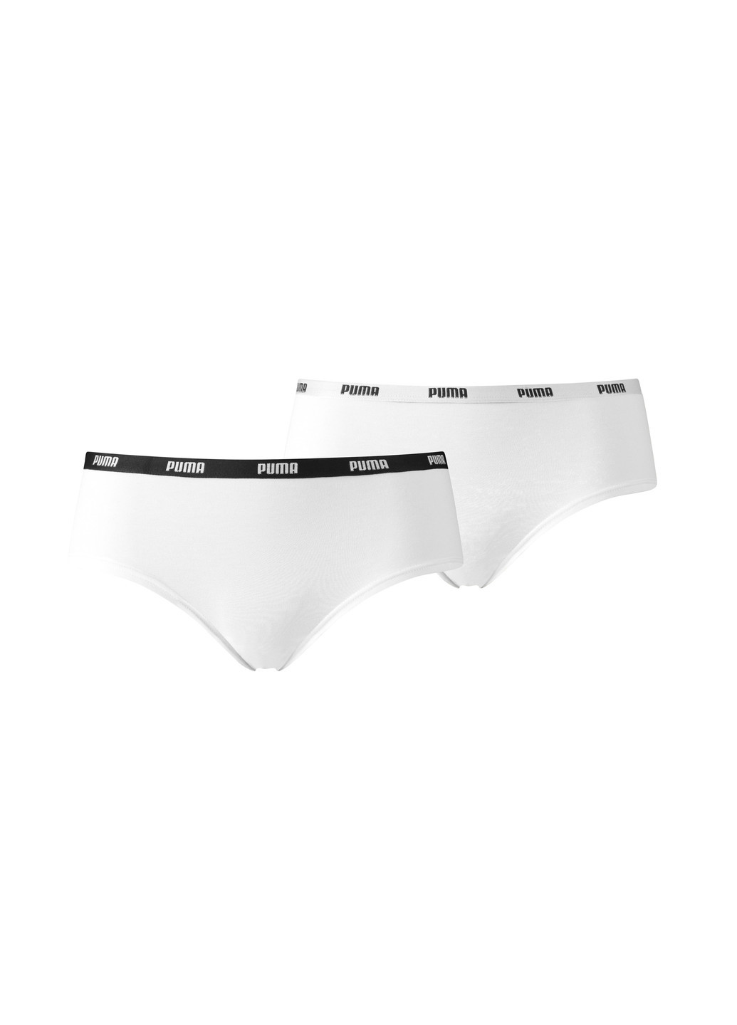 Женское нижнее белье Women's Microfiber Hipster Underwear (2 Pack) Puma белые спортивные