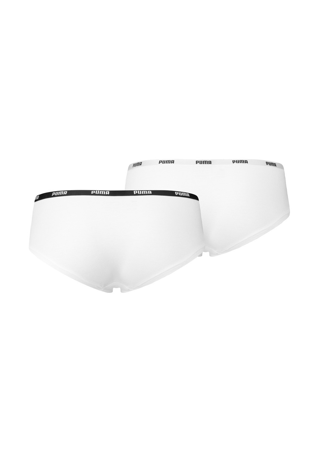 Женское нижнее белье Women's Microfiber Hipster Underwear (2 Pack) Puma белые спортивные