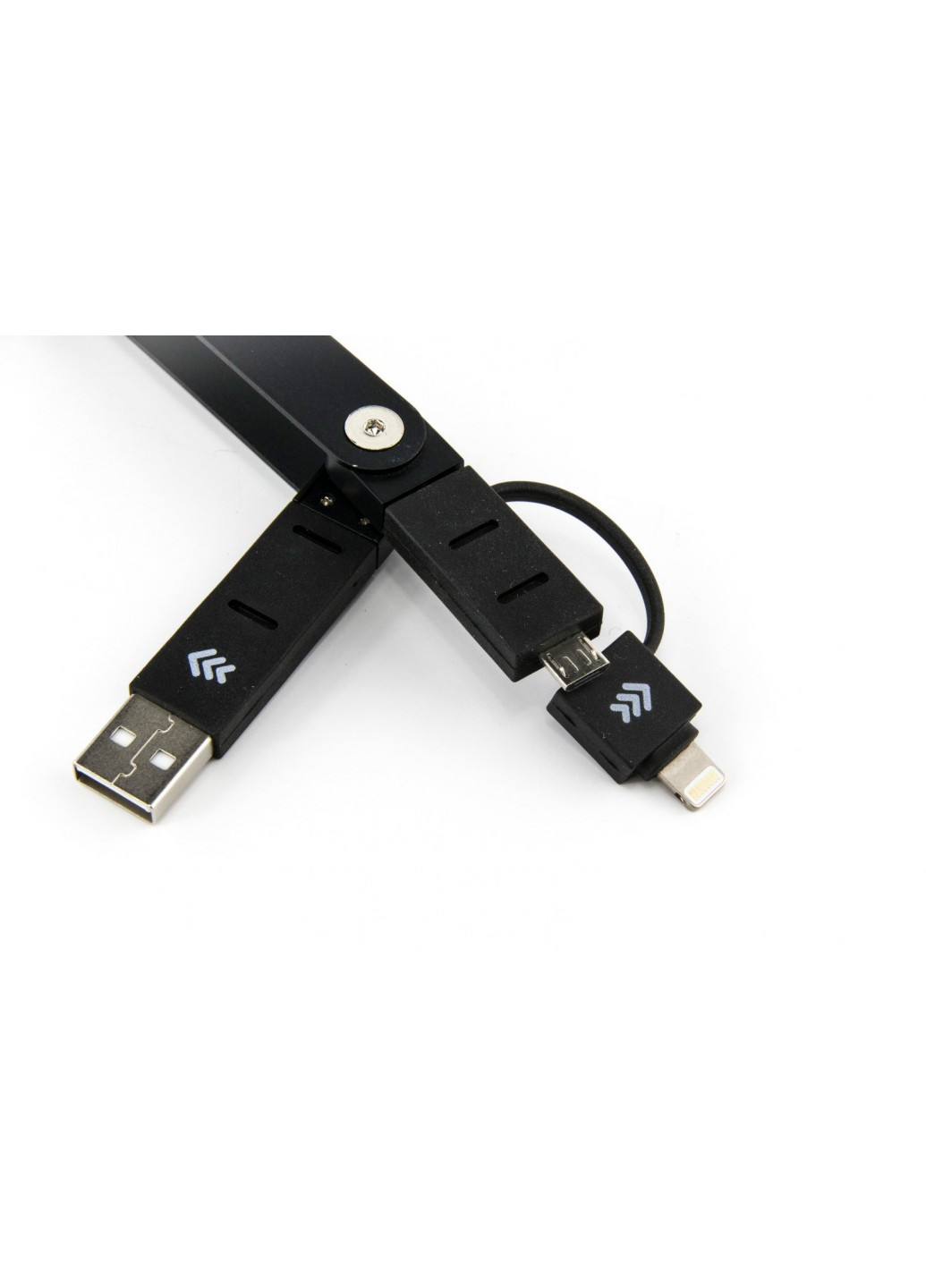 Брелок-адаптер "WALKER" USB / Micro USB, Troika cbl01/bk (208083077)
