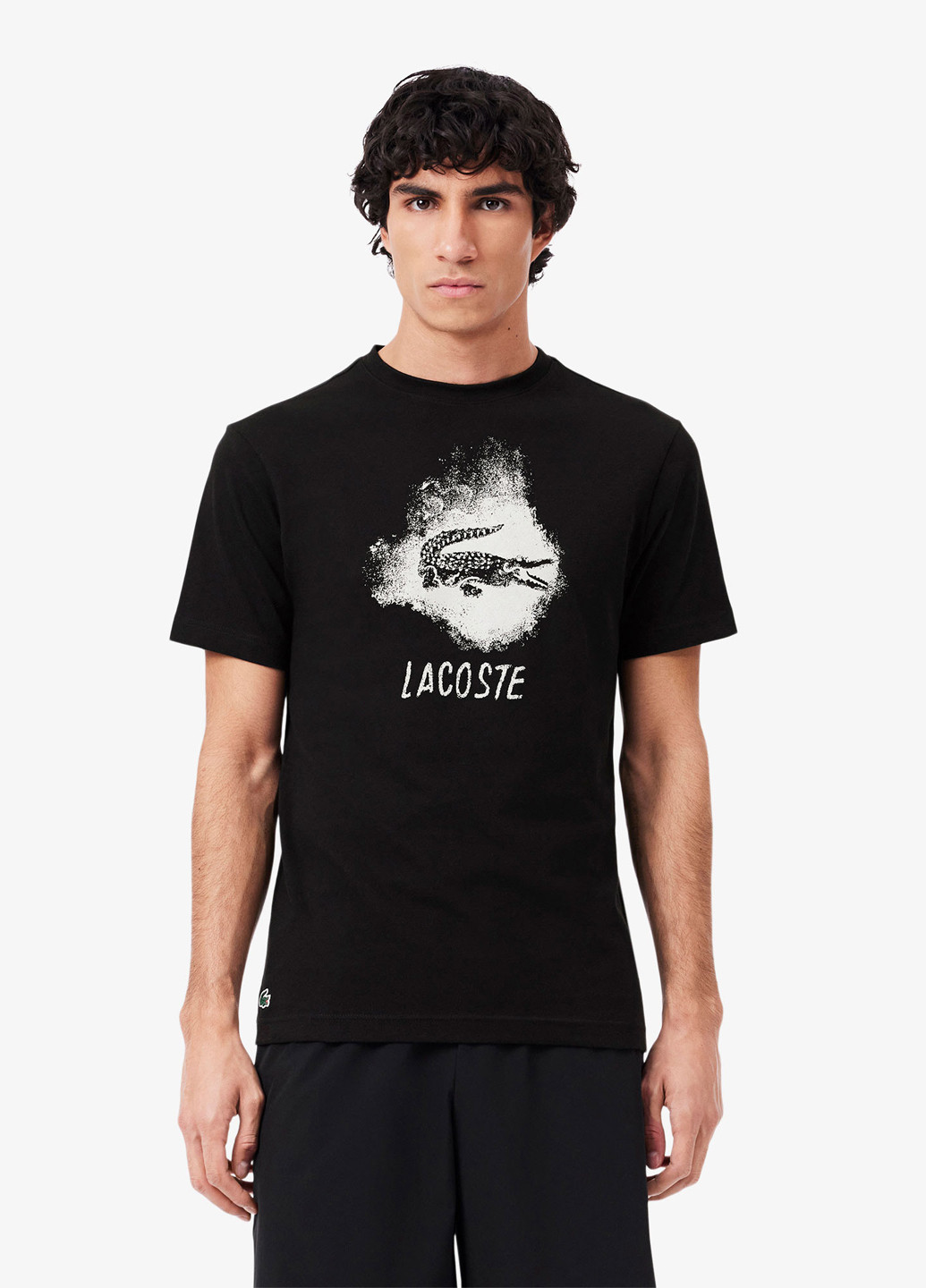 Чорна футболка Lacoste Ultra Dry