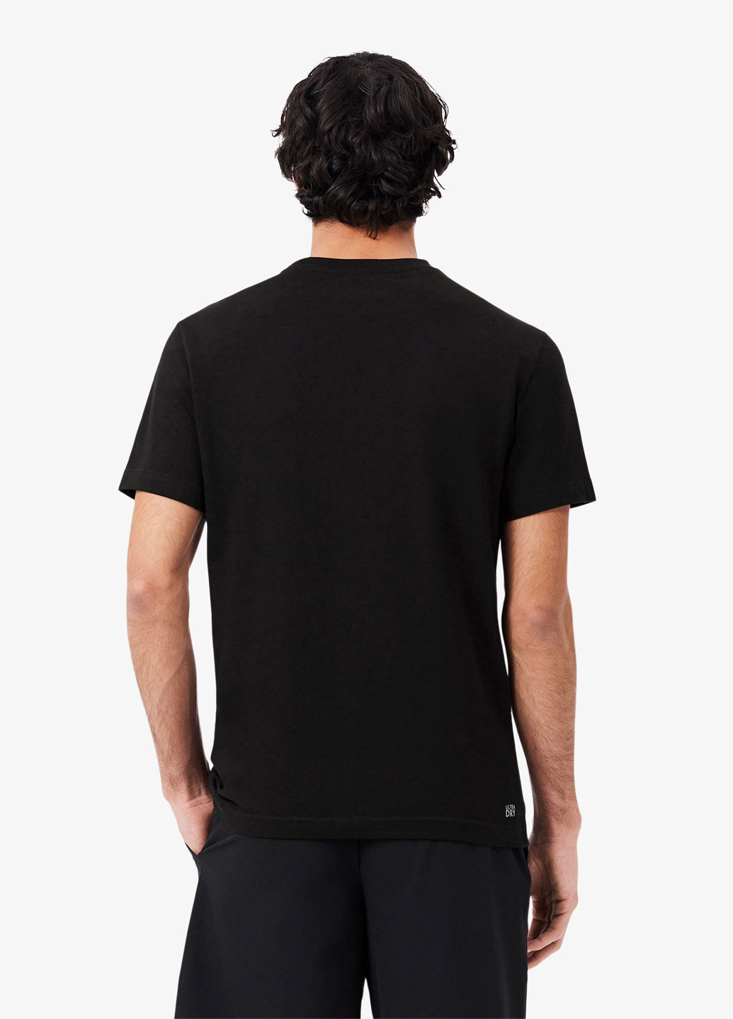 Чорна футболка Lacoste Ultra Dry