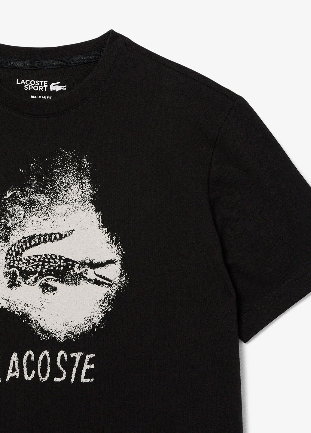 Чорна футболка Lacoste Ultra Dry