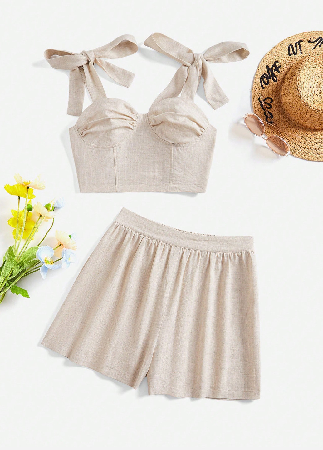 Костюм (топ, шорты) SHEIN (333365568)