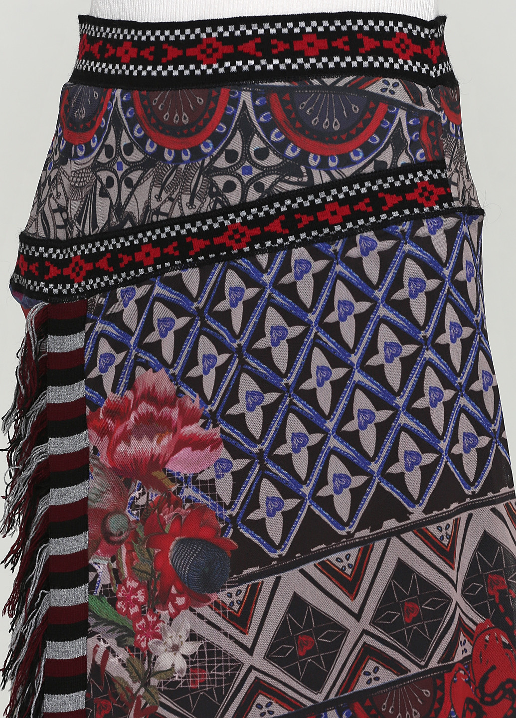 Разноцветная кэжуал с геометрическим узором юбка Desigual а-силуэта (трапеция)