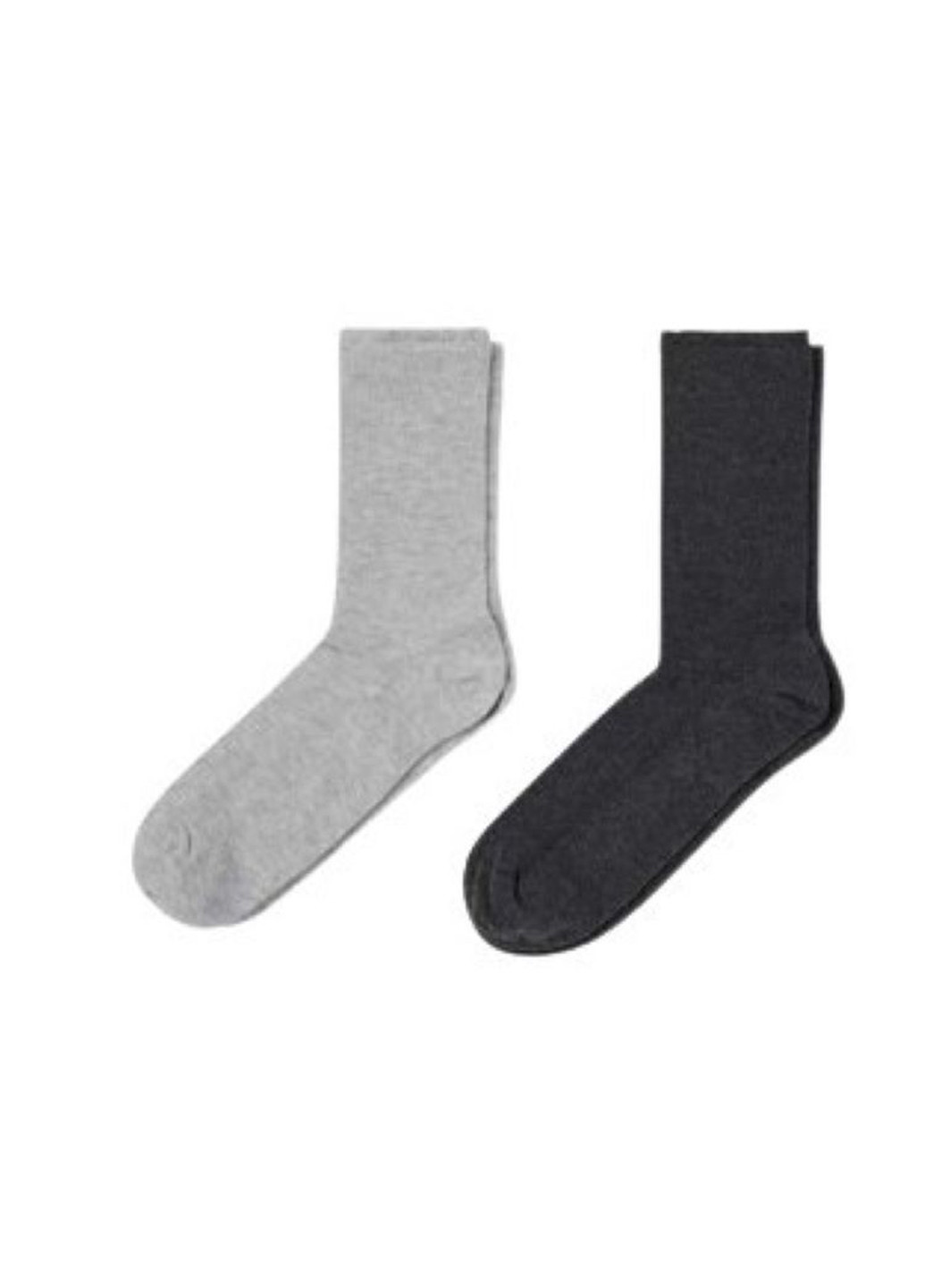 Світло-сірі шкарпетки (2 пари) C&A меланжі (341560773)