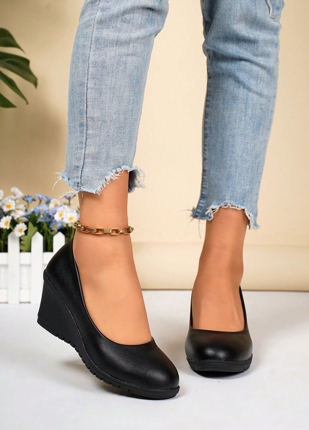 SHEIN Туфлі чорний з штучна шкіра, китай — демісезон (366071251)