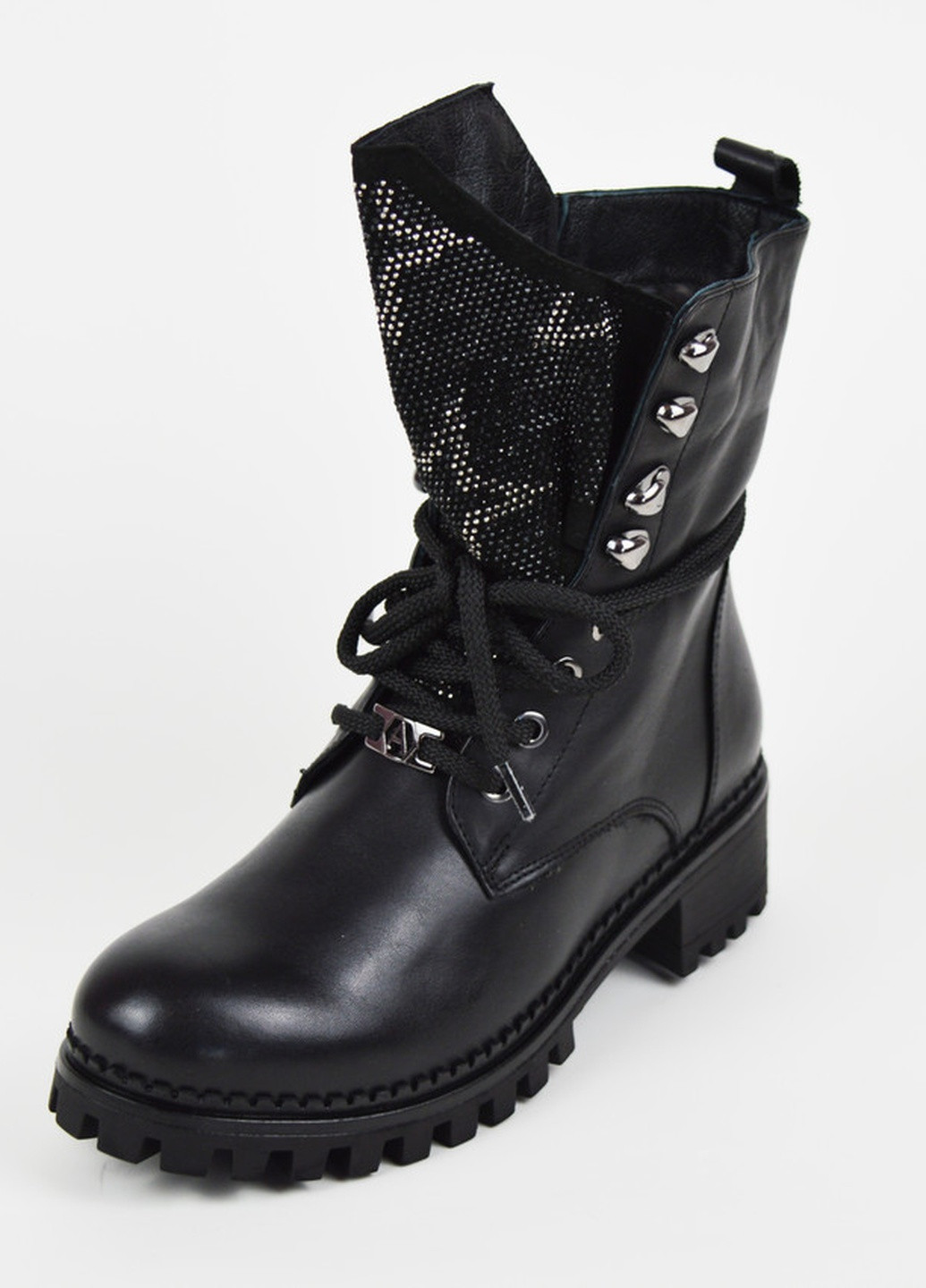 Шкіряні черевики на підборах Alpino (256549884)