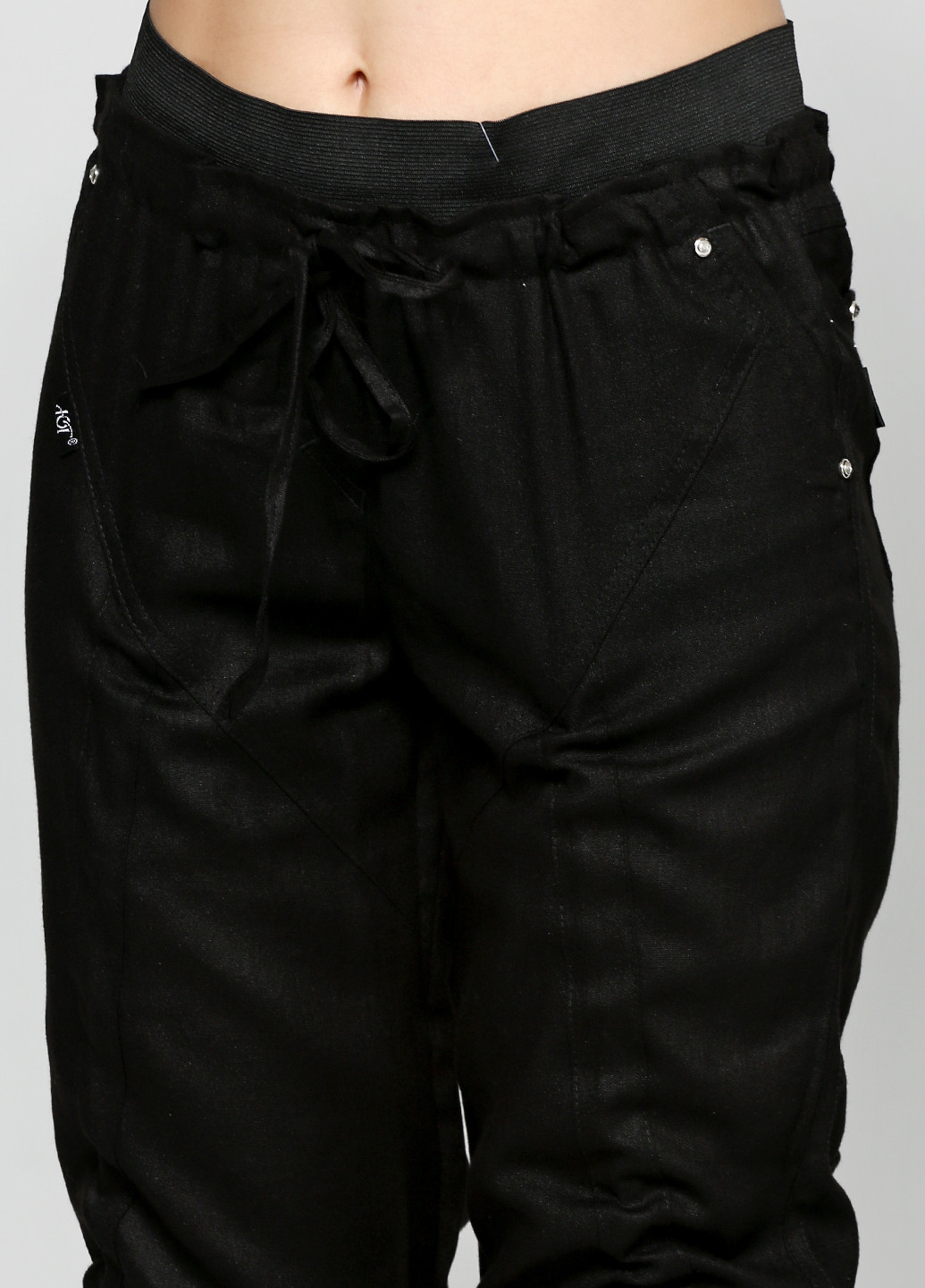 Черные кэжуал демисезонные прямые брюки Ut