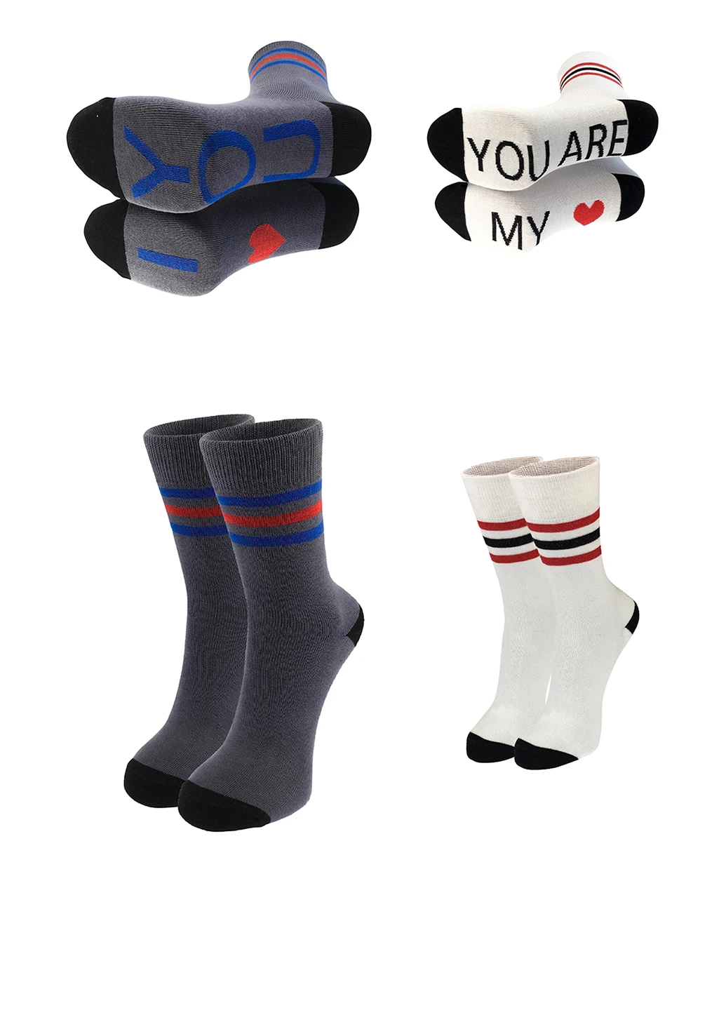 Комбіновані шкарпетки (2 пари) Mo-Ko-Ko Socks написи (25064093)
