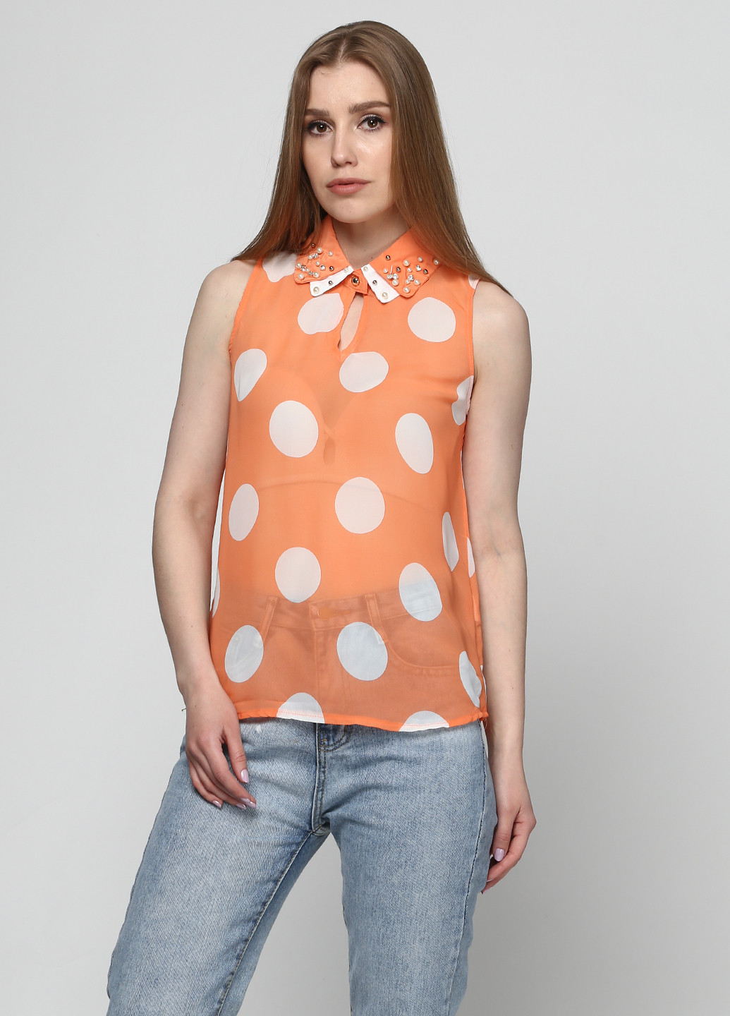 Оранжевая блуза Victoria Cortes