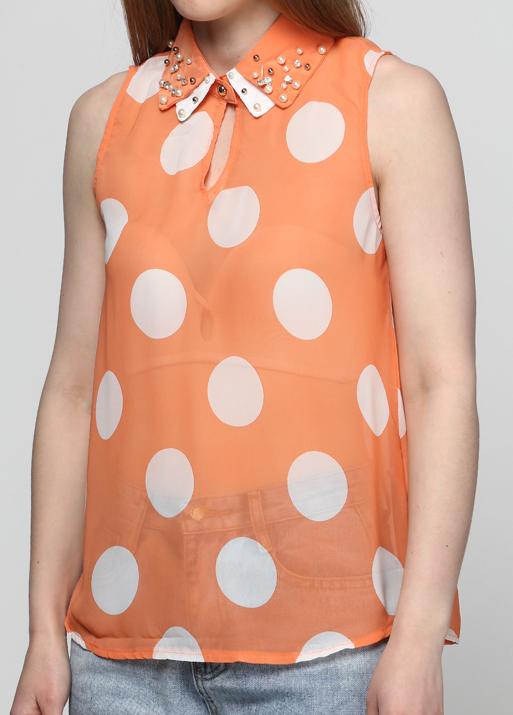 Оранжевая блуза Victoria Cortes