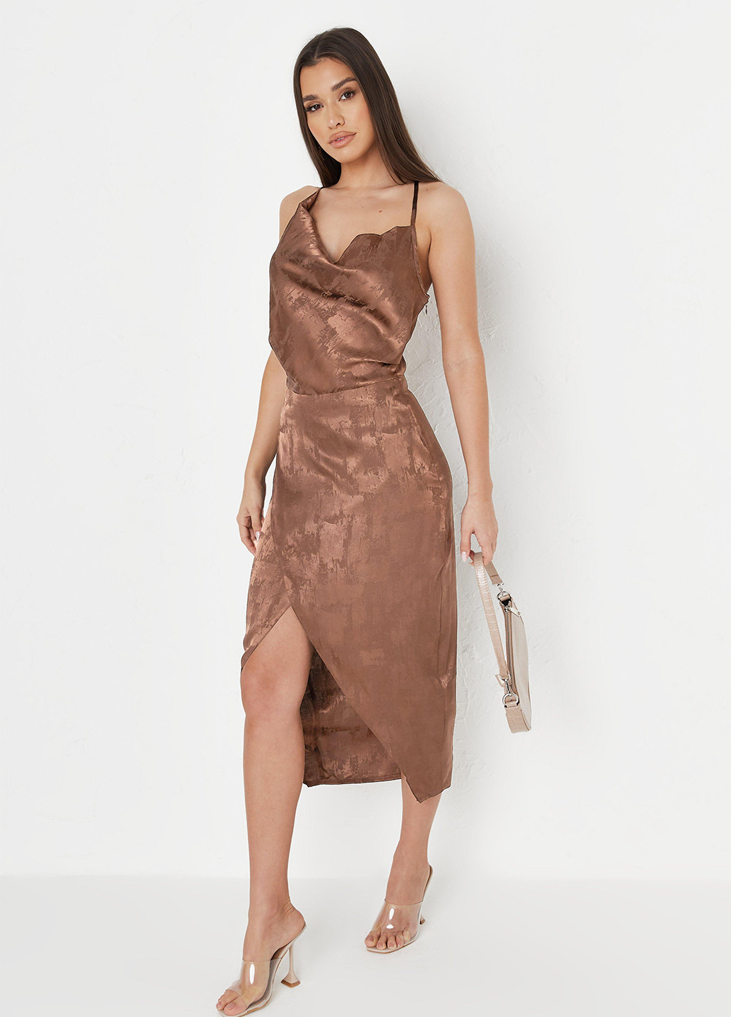 Бронзова кежуал сукня Missguided з абстрактним візерунком