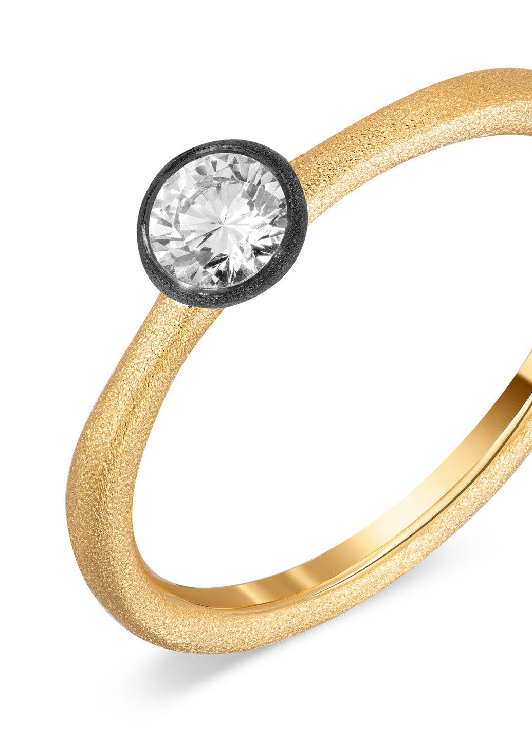 Кольцо серебряное желтый родий Zarina (254251880)