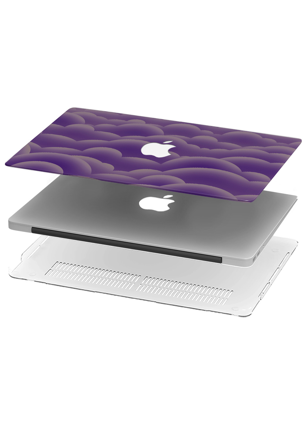 Чохол пластиковий для Apple MacBook Pro Retina 13 A1502 / А1425 Фіолетові хмари (6352-2802) MobiPrint (219124506)