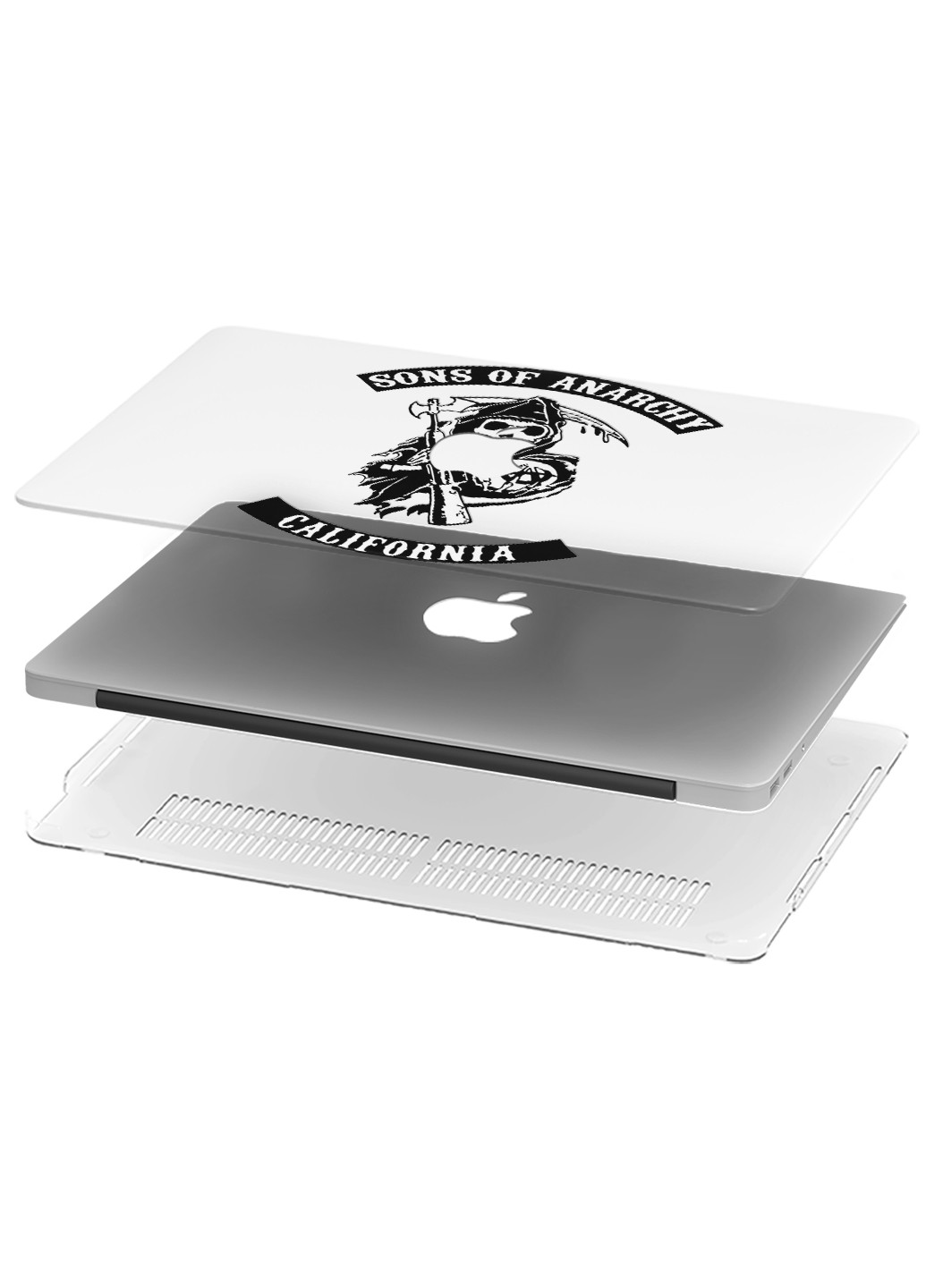 Чохол пластиковий для Apple MacBook Pro 16 A2141 Сини анархії (Sons of anarchy) (9494-1766) MobiPrint (218539085)