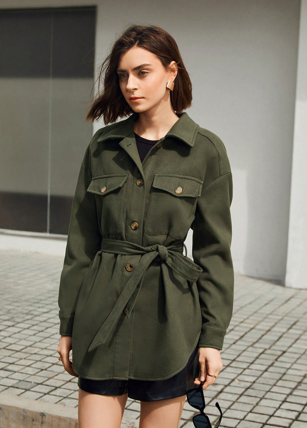 Куртка-сорочка SHEIN (316158336)