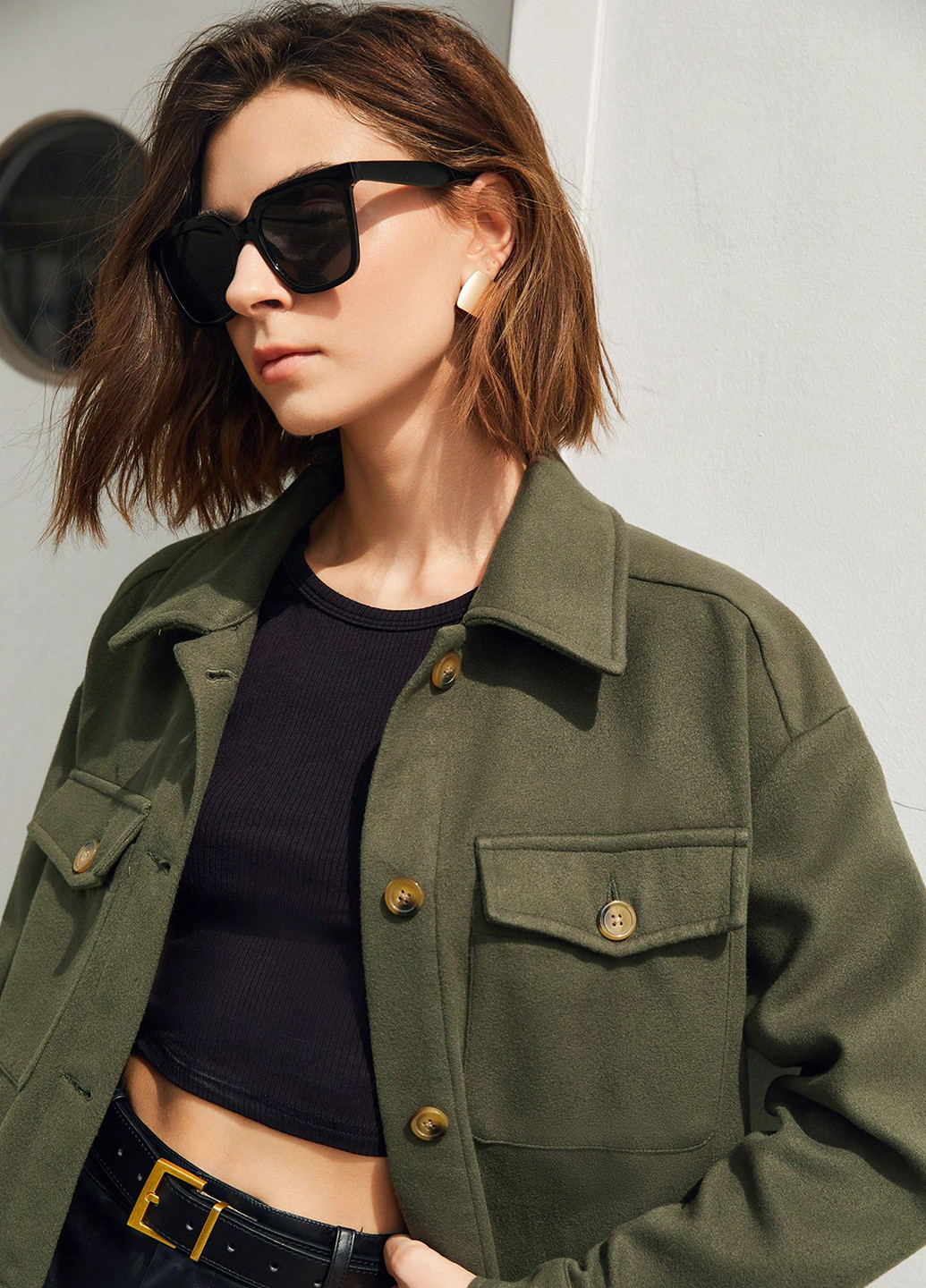 Куртка-сорочка SHEIN (316158336)