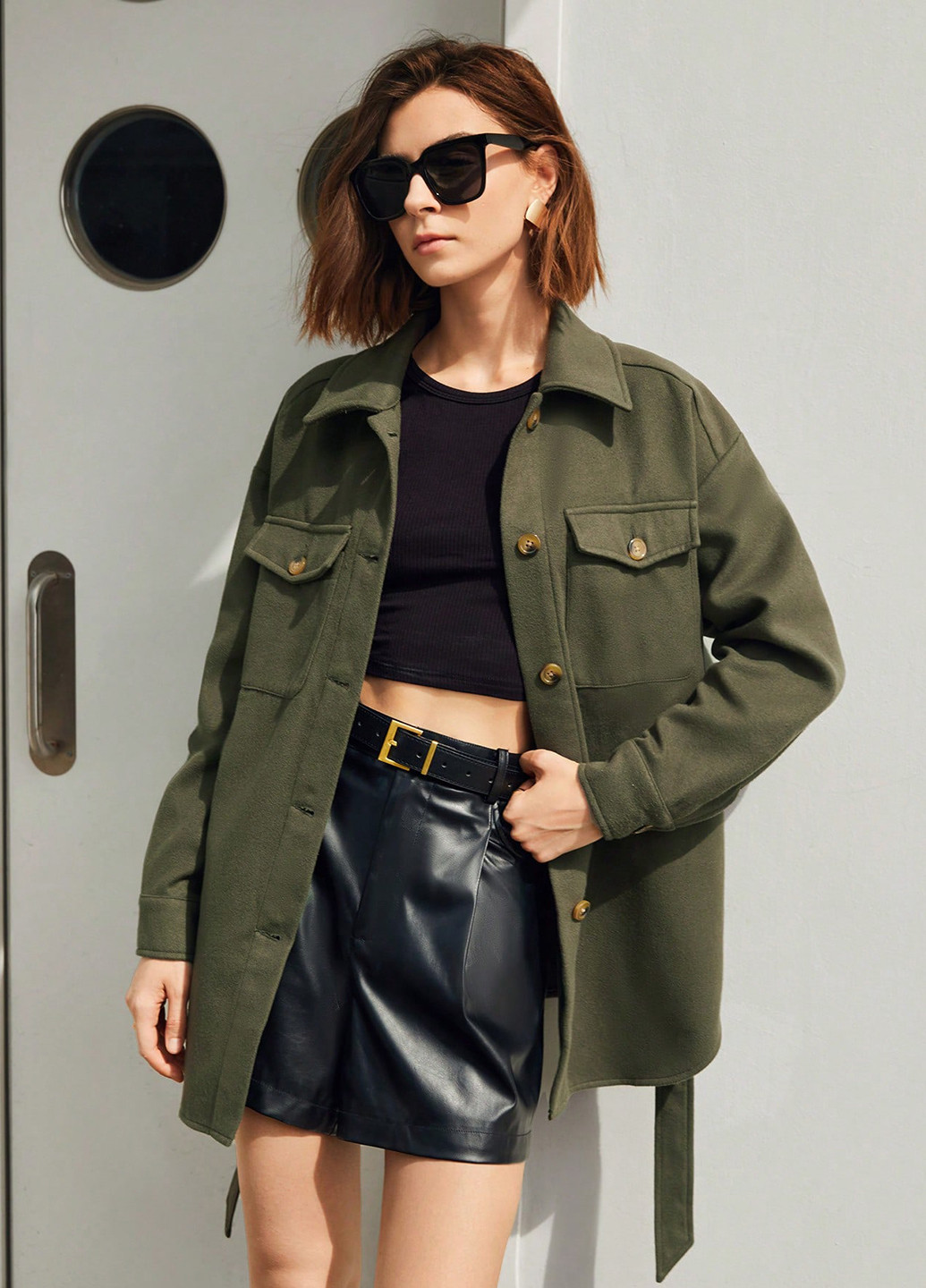 Куртка-сорочка SHEIN (316158336)