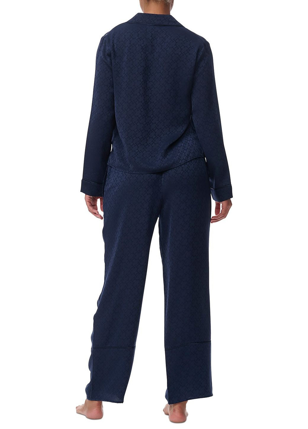 Синя всесезон піжама (сорочка, штани) кофта + брюки Tommy Hilfiger