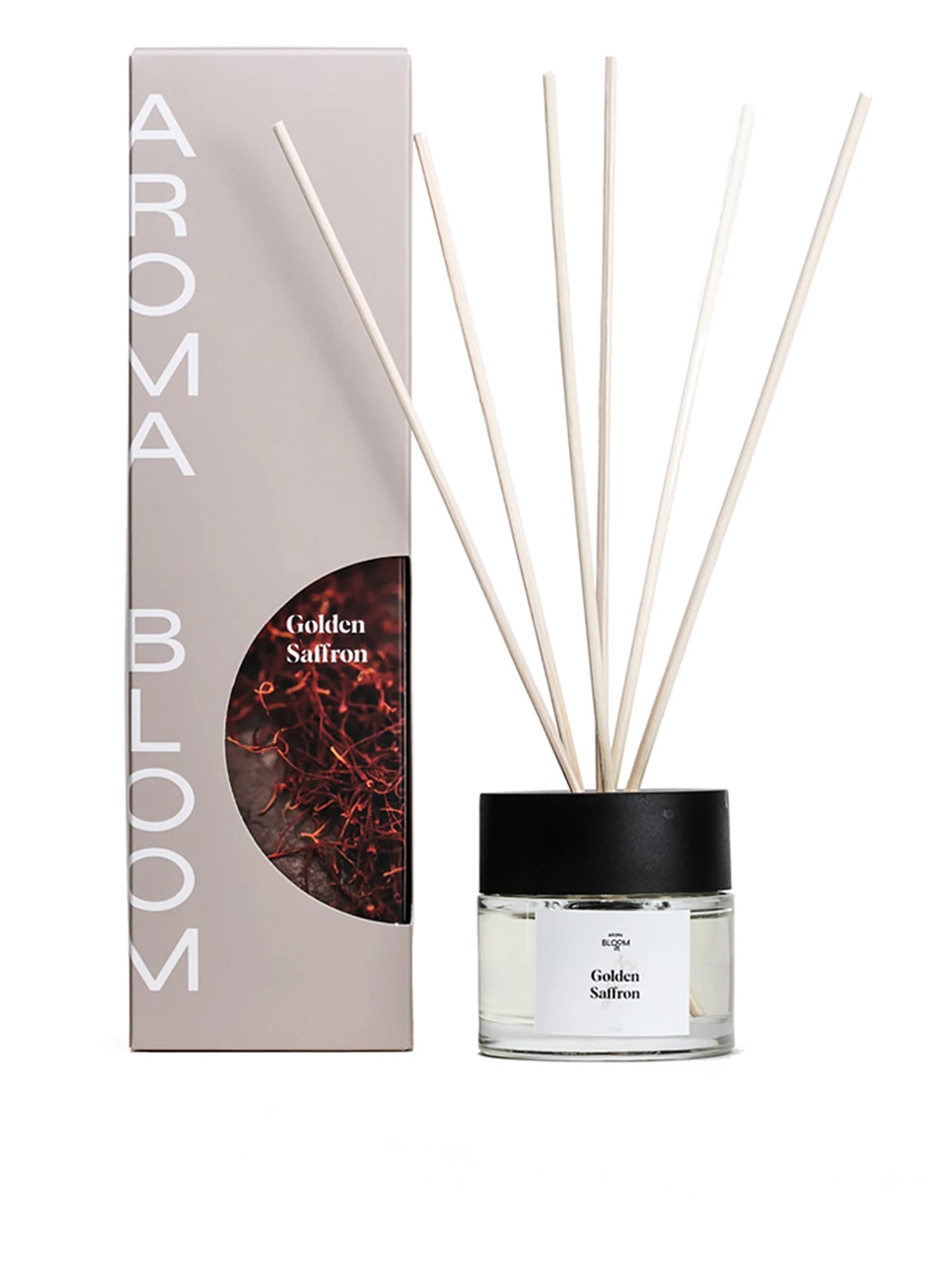 Аромадифузор для дому Golden Safron (Золотий шафран) 50 ml Aroma Bloom (251195417)