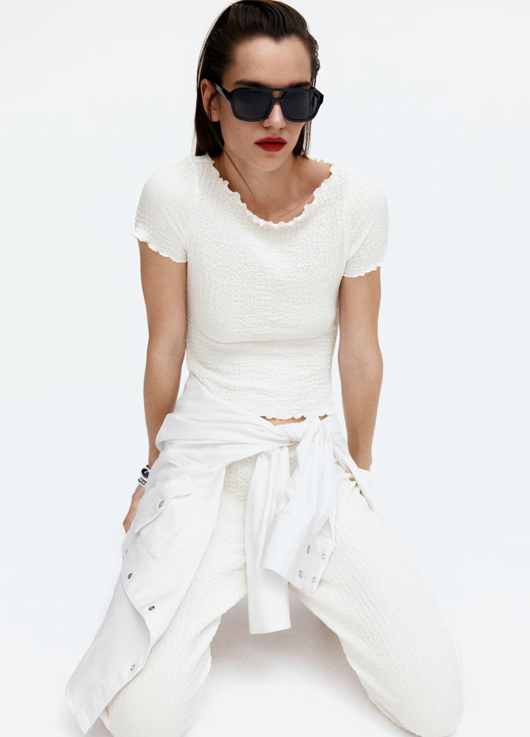 Кремова блуза H&M