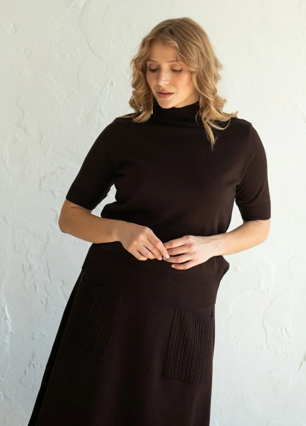 Темно-коричневий демісезонний джемпер джемпер Fashion