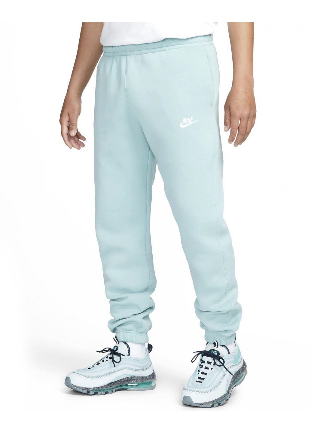 Светло-голубые кэжуал, спортивные демисезонные джоггеры брюки Nike