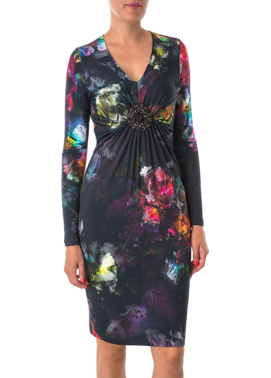 Комбінована кежуал сукня Apriori з абстрактним візерунком