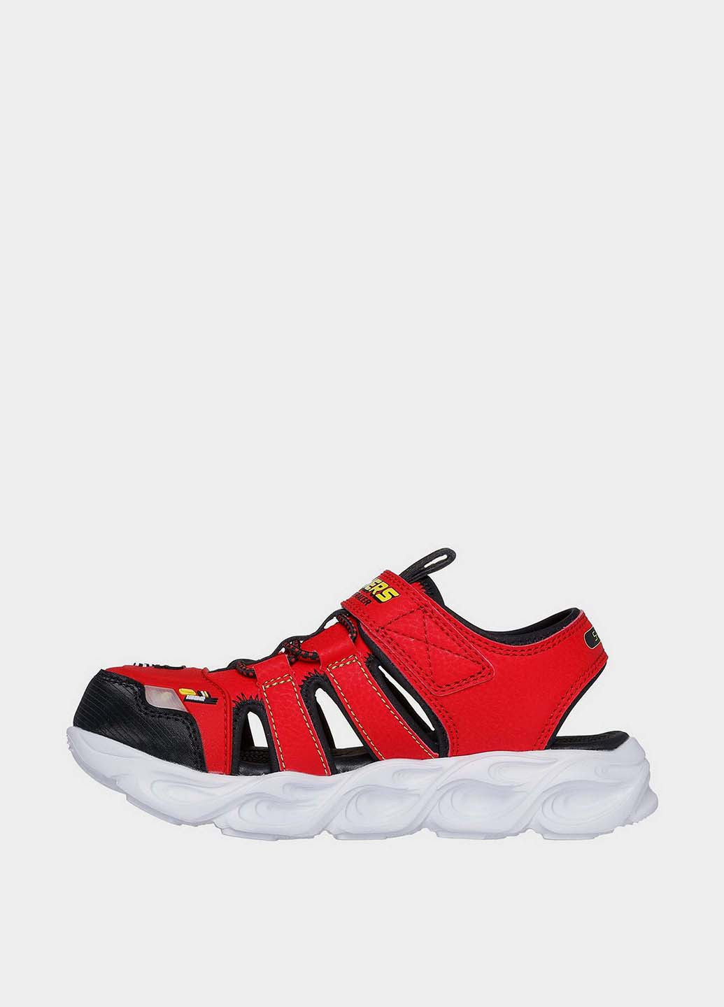 Красные спортивные, кэжуал сандалии Skechers на липучке