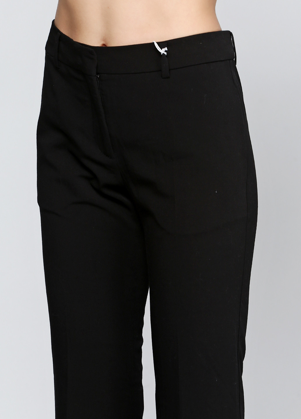 Черные классические демисезонные клеш брюки Stefanel