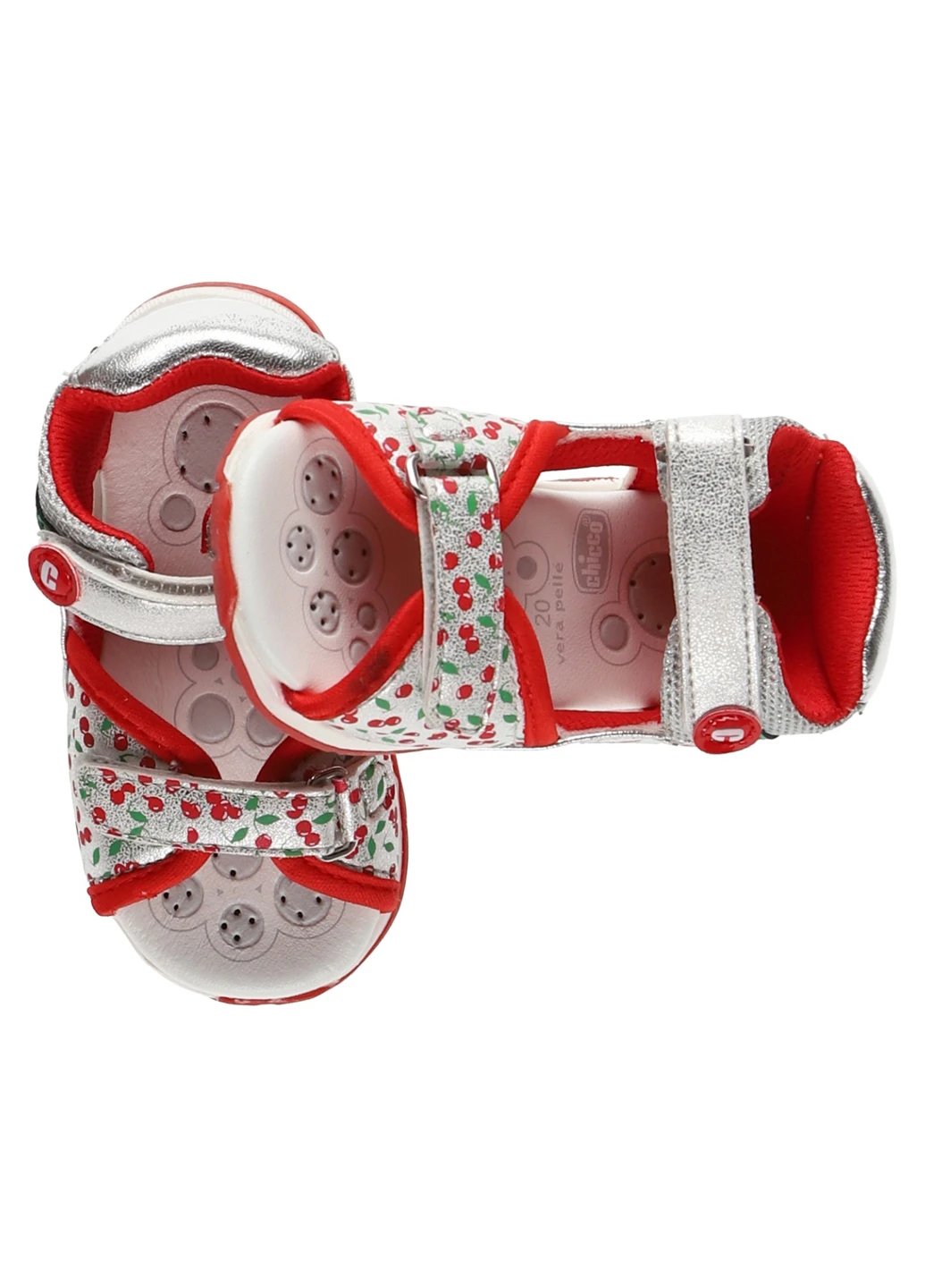 Цветные босоножки Chicco с логотипом