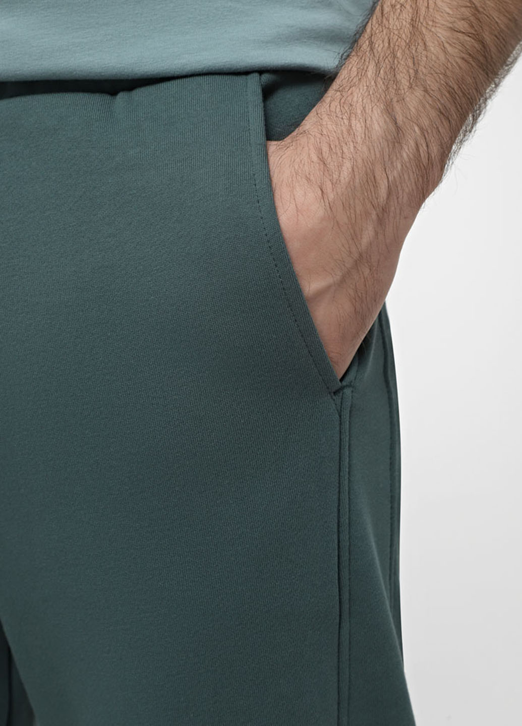 Серо-зеленые кэжуал, спортивные демисезонные джоггеры брюки Promin