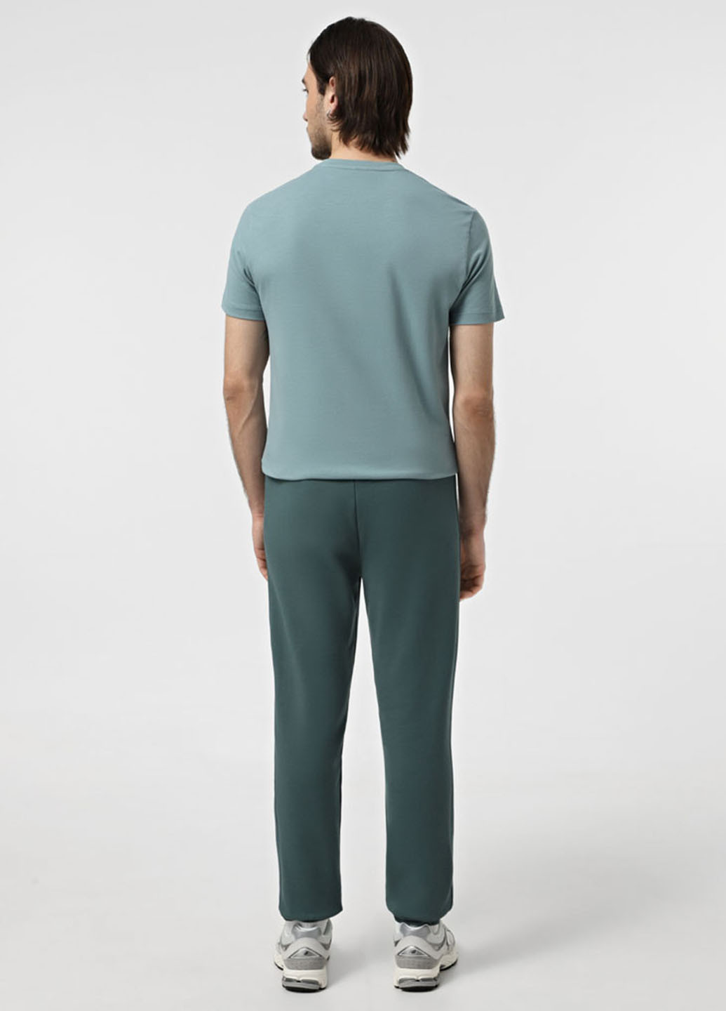 Серо-зеленые кэжуал, спортивные демисезонные джоггеры брюки Promin