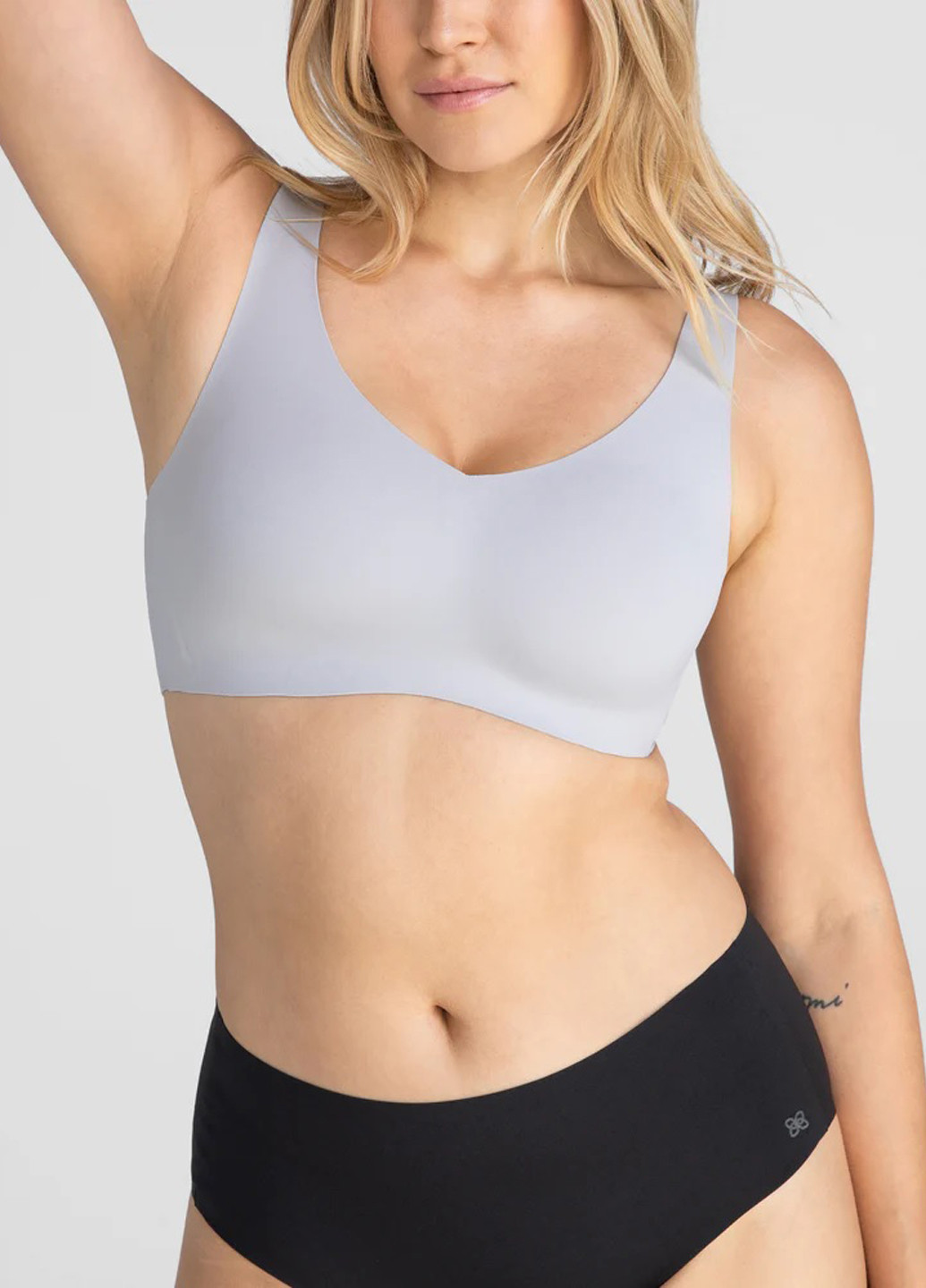 Сіро-голубий топ бюстгальтер Honeylove без кісточок нейлон