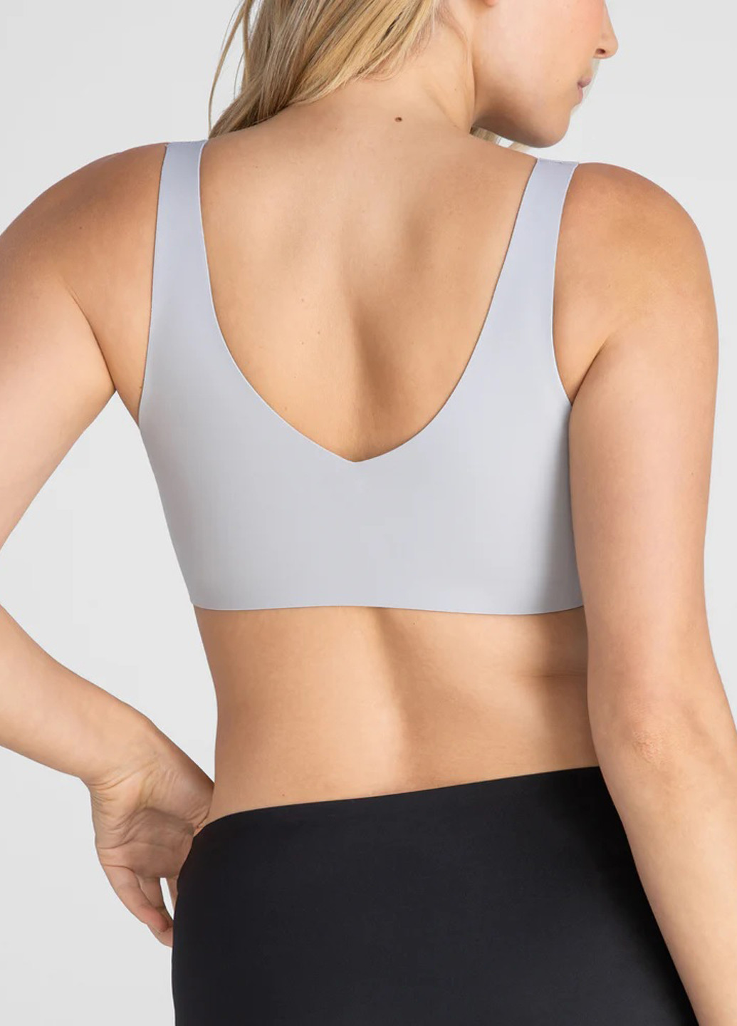 Сіро-голубий топ бюстгальтер Honeylove без кісточок нейлон