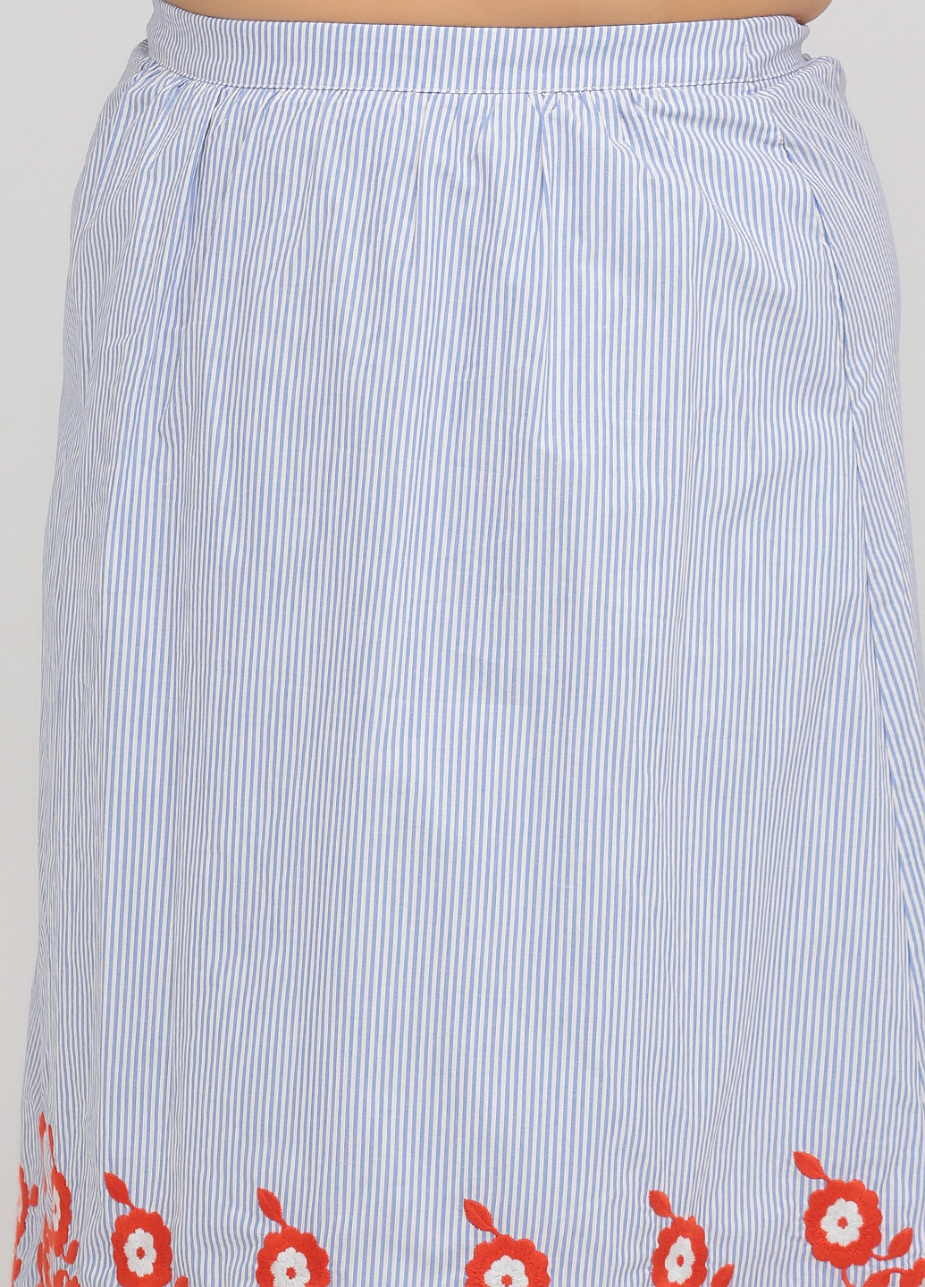 Голубая кэжуал в полоску юбка Boden