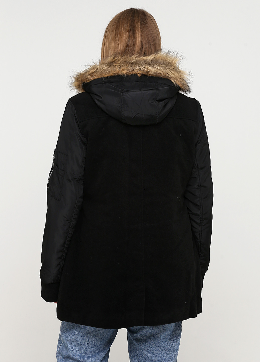 Черное демисезонное Пальто однобортное Noppies