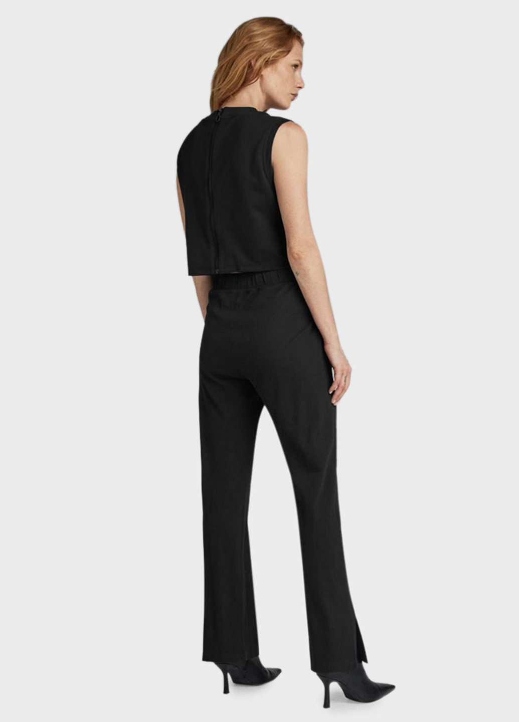 Комбінезон G-Star Raw комбінезон-брюки однотонний чорний кежуал бавовна