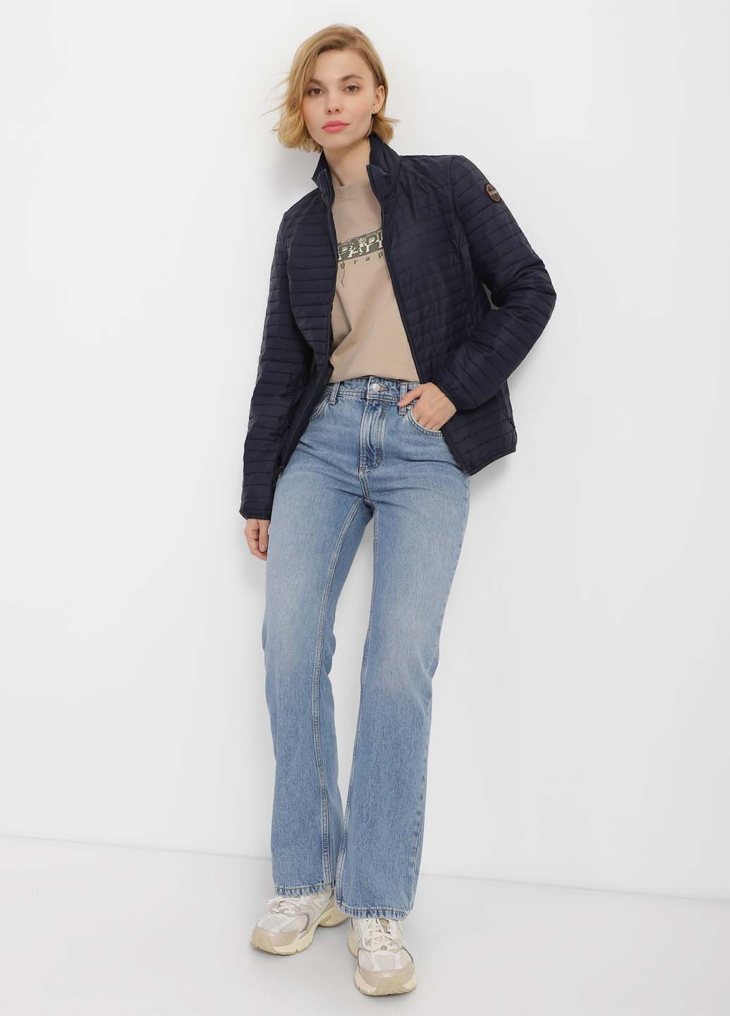 Темно-синя демісезонна куртка Napapijri