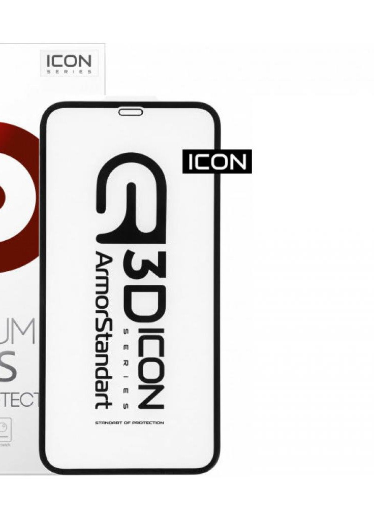 Скло захисне Icon 3D Apple iPhone 12 Pro Max Black (ARM57194) ArmorStandart (203962562)