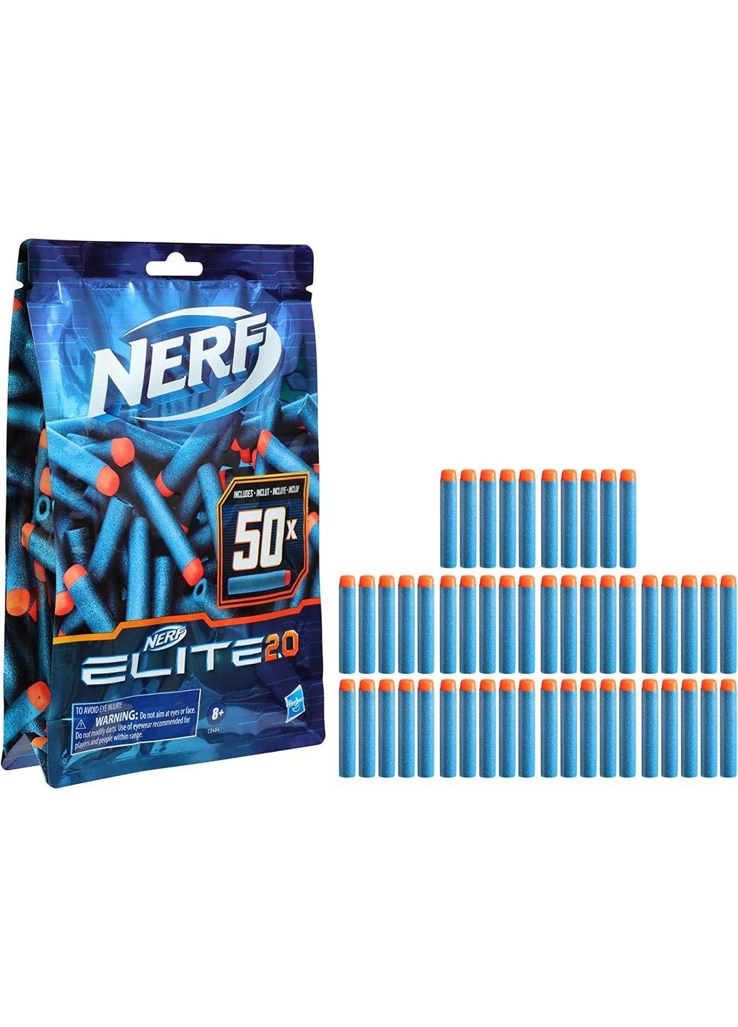 Набор стрел Elite 2.0 50-Dart 50 штук (E9484) Nerf (256140193)