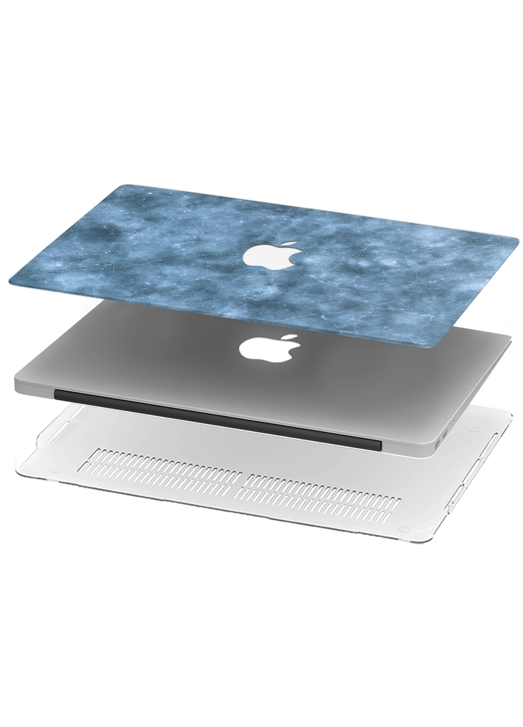 Чохол пластиковий для Apple MacBook Pro 13 A1278 Блакитний мармур (Blue marble) (6347-2718) MobiPrint (219125770)