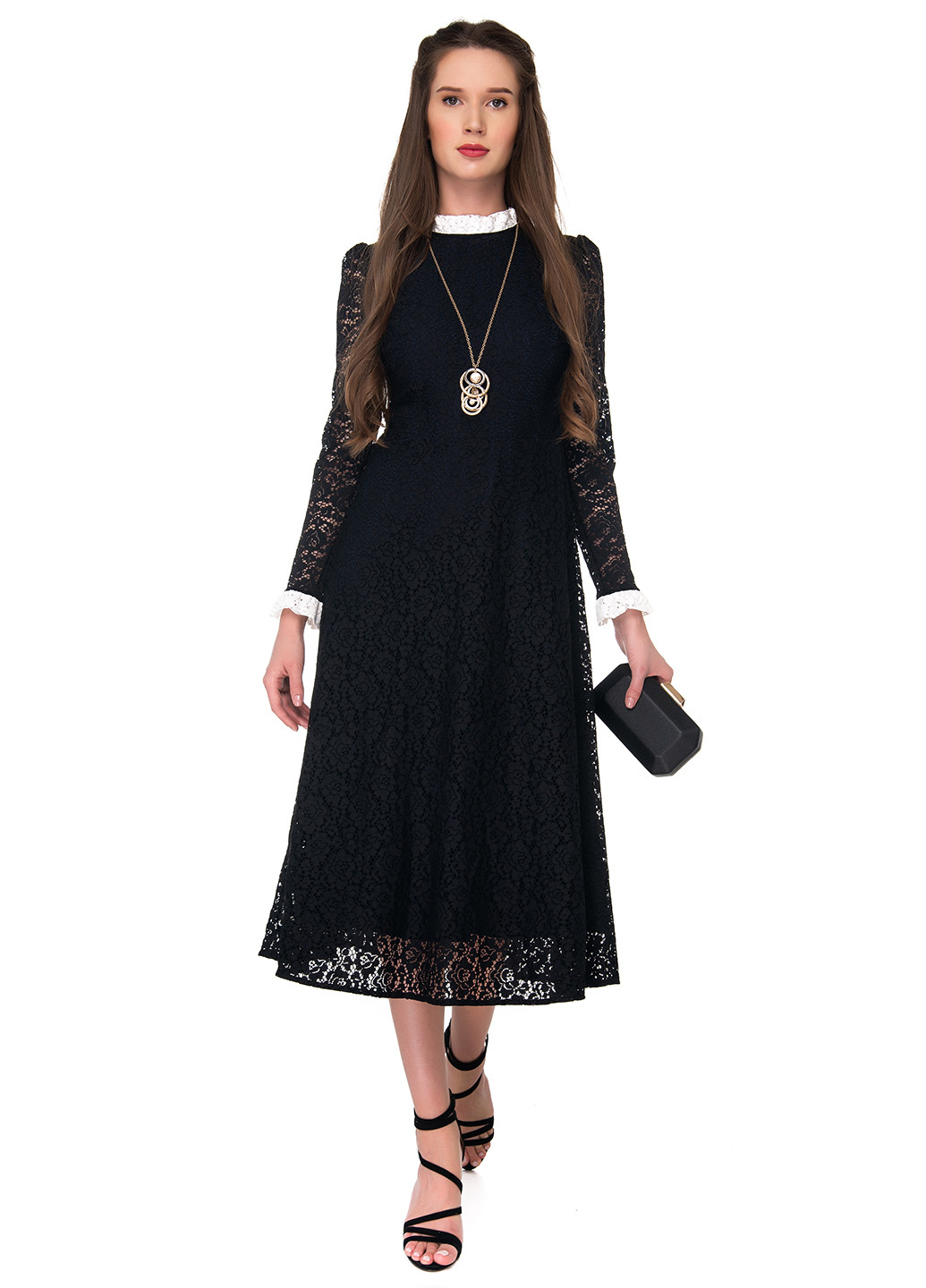 Чорна кежуал плаття, сукня на підкладі Arefeva однотонна