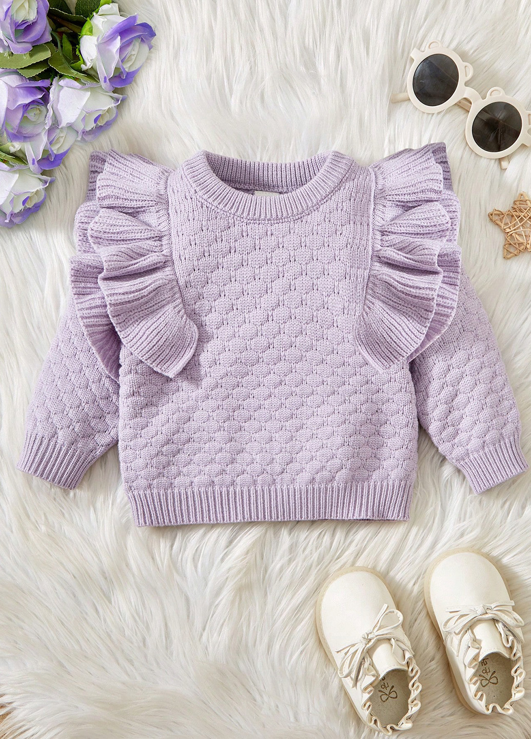 Світло-фіолетовий демісезонний джемпер джемпер SHEIN