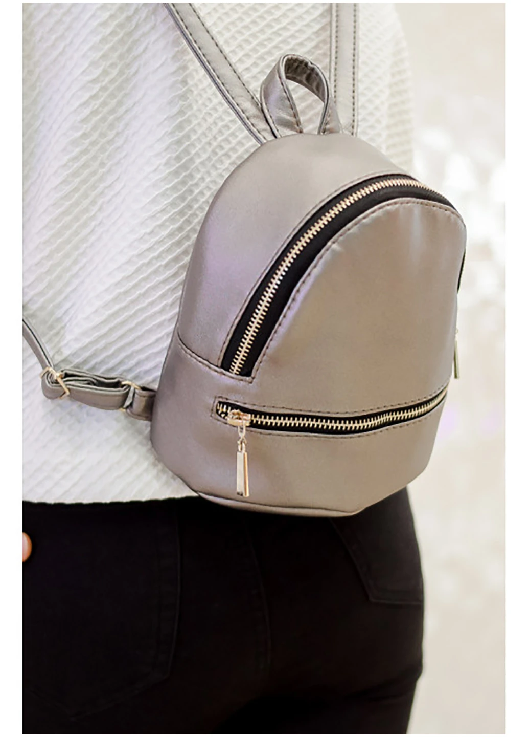 Жіночий рюкзак 19,5х16,5х9 см Sambag (242189157)
