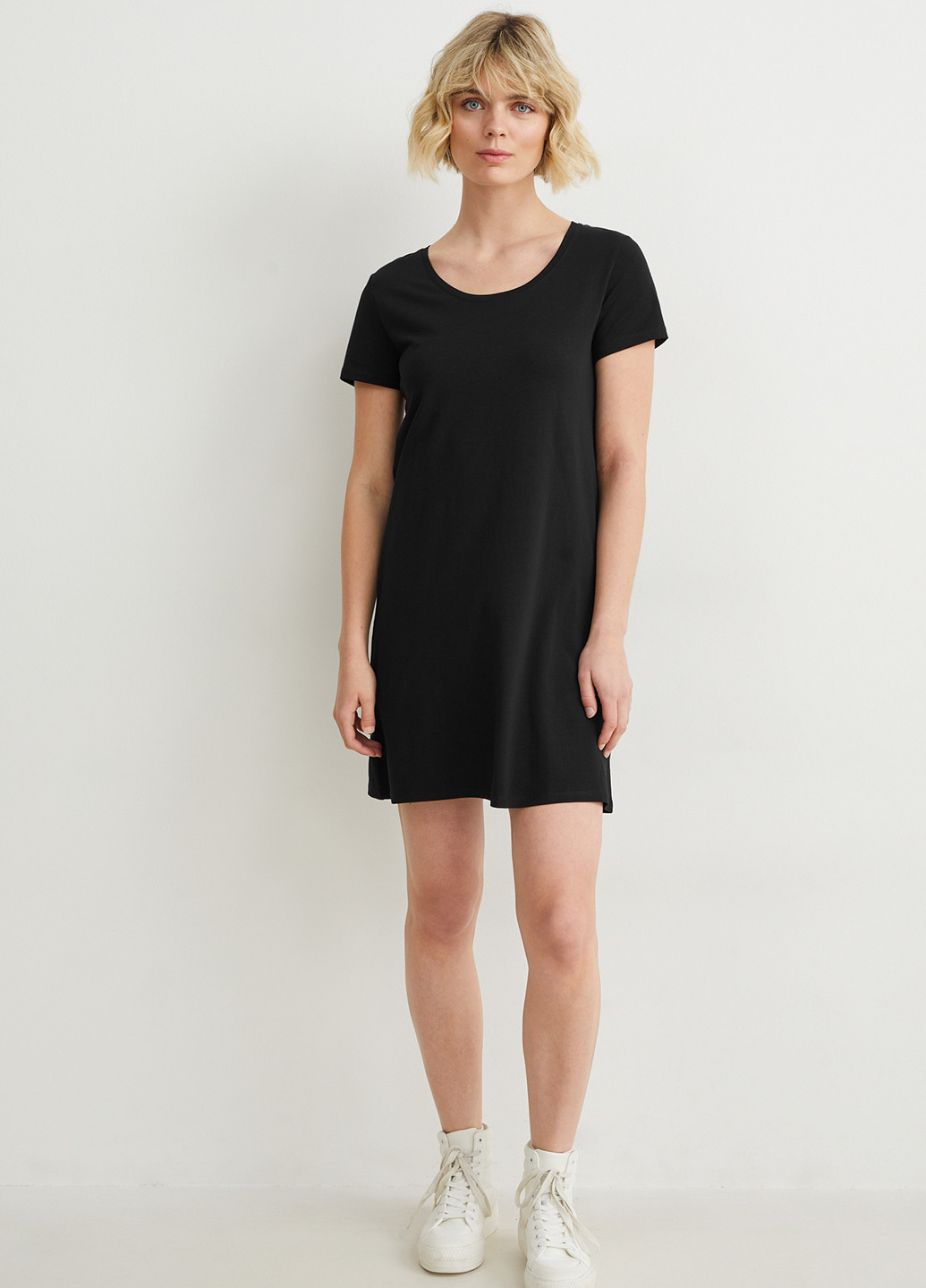 Чорна кежуал сукня сукня-футболка C&A однотонна
