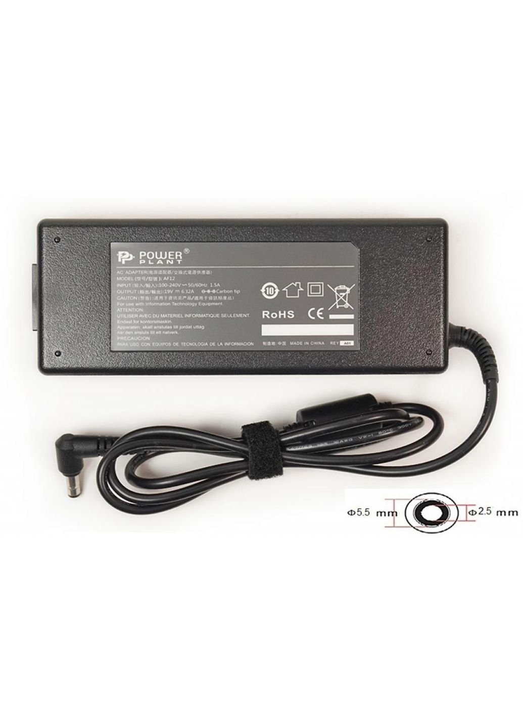 Джерела живлення до ноутбука ASUS 220V, 19V 120W 6.32A (5.5 * 2.5) (AS120F5525) PowerPlant ASUS 220V, 19V 120W 6.32A (5.5*2.5) (250054203)